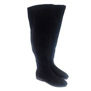 Born in California over the knee faux suede boots women's 7.5 NWOT